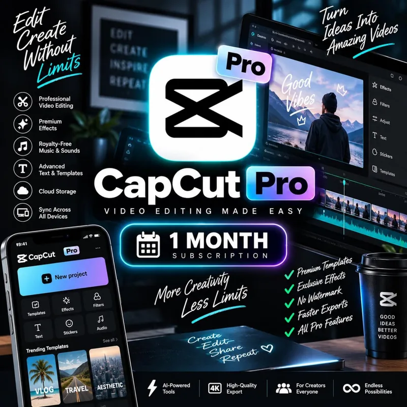 CapCut Pro: edición de vídeo con todas las funciones premium